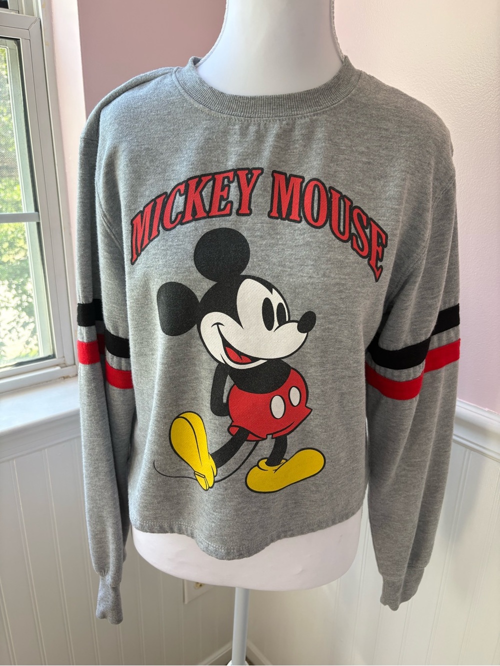 Cropper Mickey Mouse Pullover
